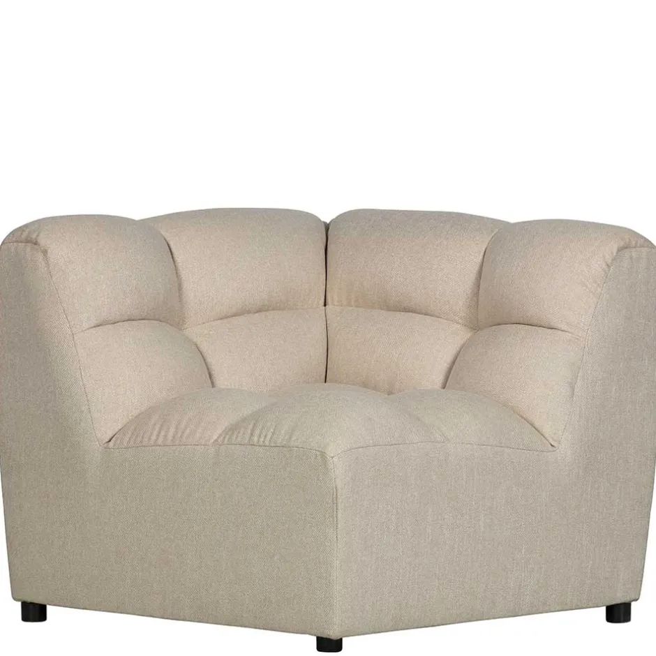 Design Ecksofa ohne Armlehnen in Beige - Madrilena^Wohnen