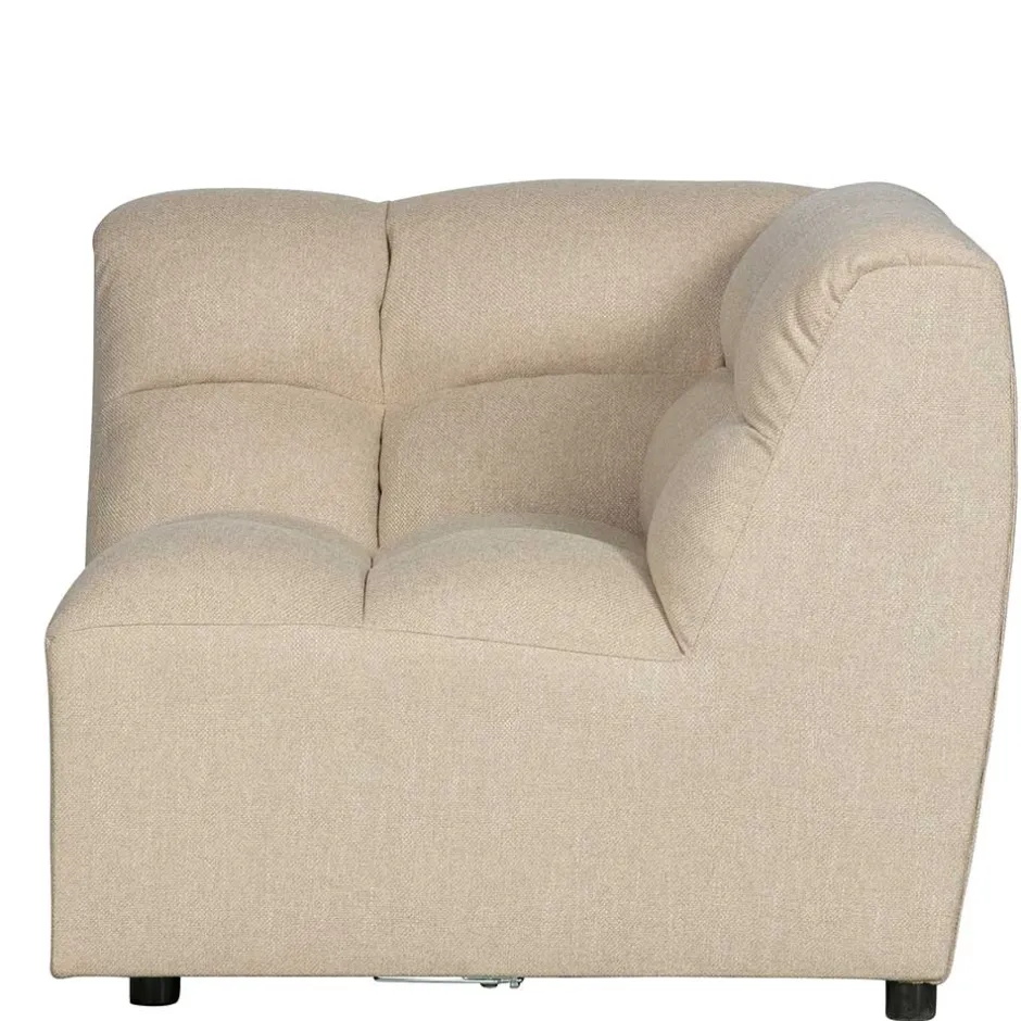 Design Ecksofa ohne Armlehnen in Beige - Madrilena^Wohnen