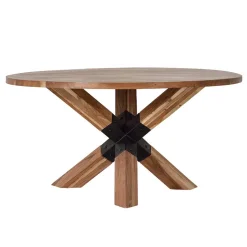 Design Esstisch aus Akazienholz mit Metall - Venezia^Wohnen Hot