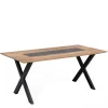 Wohnen Design Esszimmer Esstisch mit X-Füßen - Vardriva