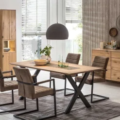 Wohnen Design Esszimmer Esstisch mit X-Füßen - Vardriva
