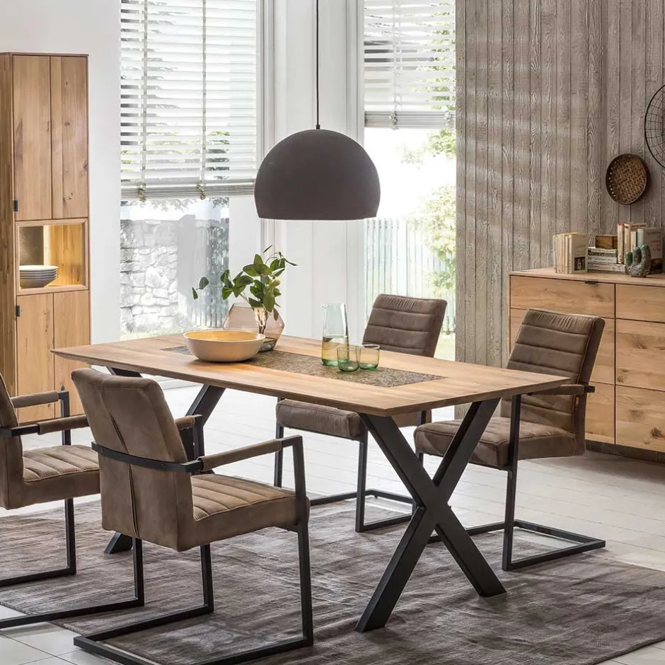 Wohnen Design Esszimmer Esstisch mit X-Füßen - Vardriva