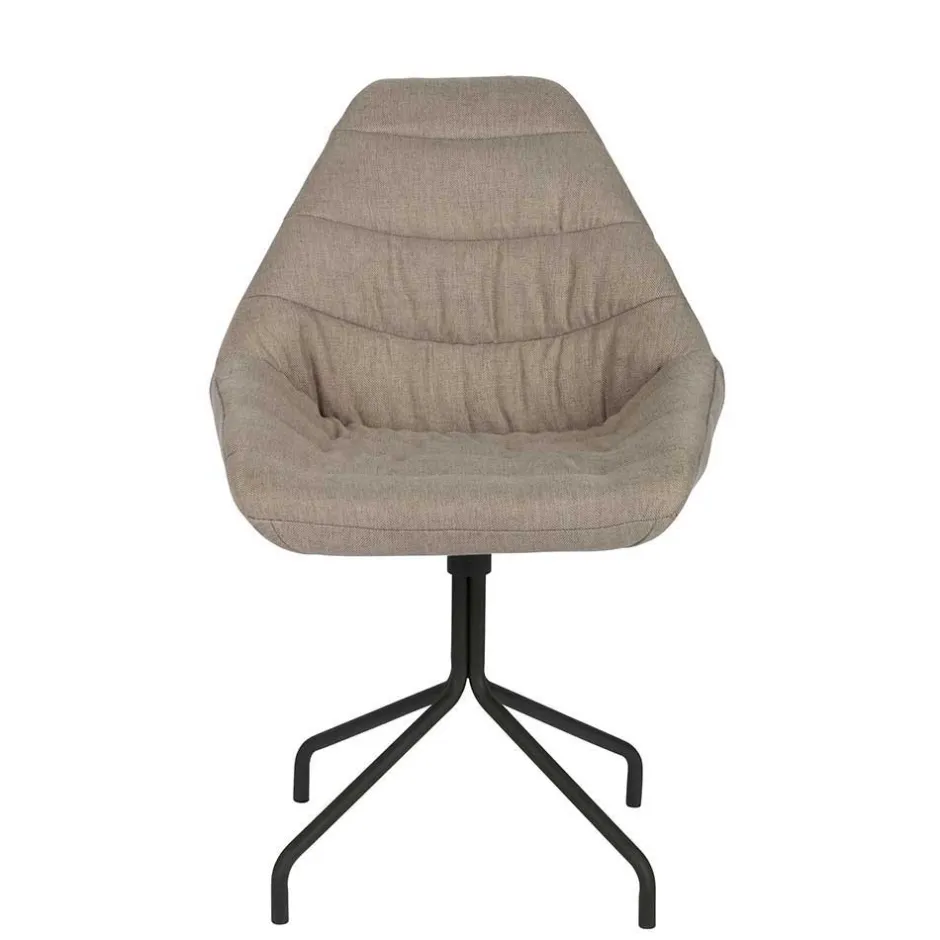 Wohnen Design Esszimmerstuhl in Taupe Lining gepolstert