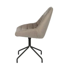 Wohnen Design Esszimmerstuhl in Taupe Lining gepolstert