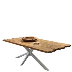 Wohnen Design Esszimmertisch aus Recyclingholz Teak - Burgos