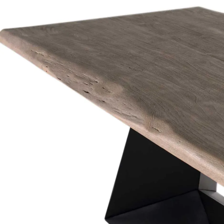 Wohnen Design Esszimmertisch mit Baumkante Akazie - Faunatia