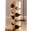 Design Flaschenregal aus Mangobaum Massivholz - Yucata^Wohnen Sale