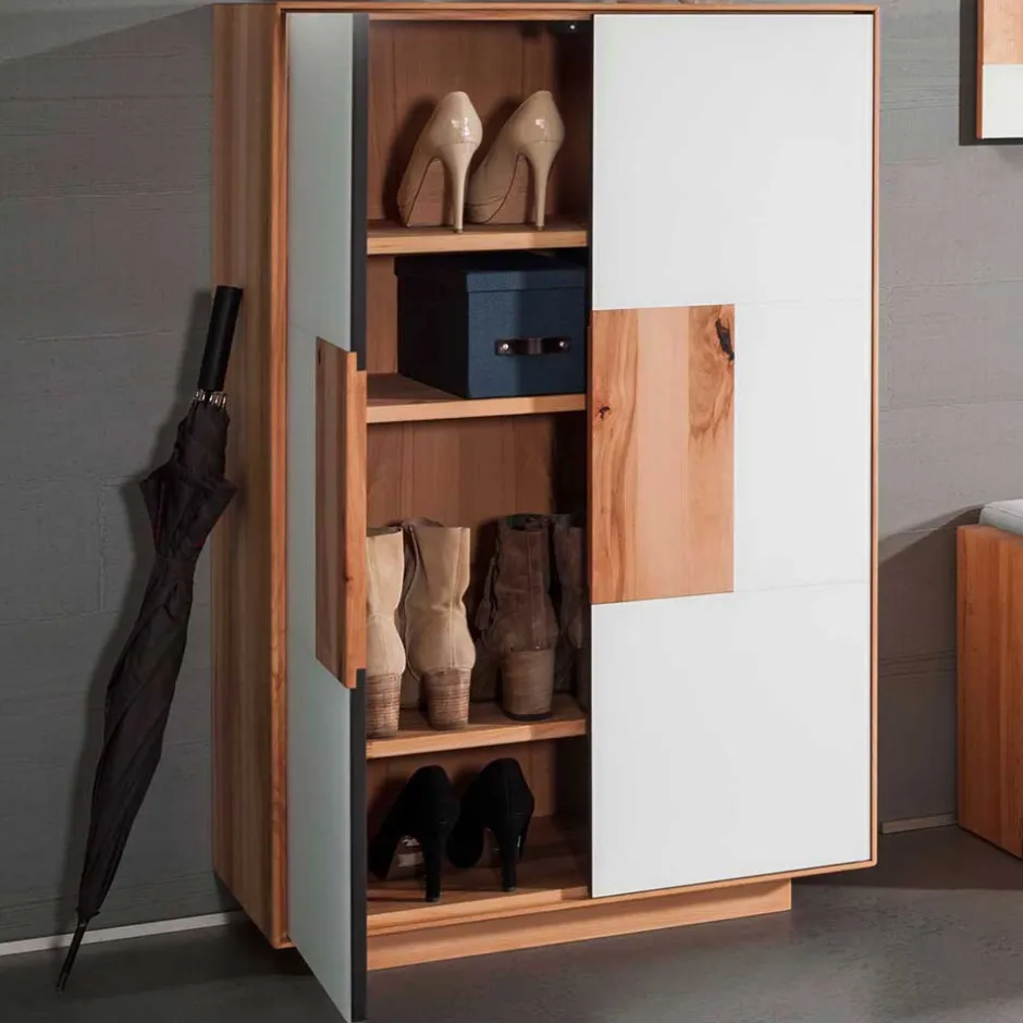 Wohnen Design Flur Möbel Set zweifarbig - Mandrey (vierteilig)