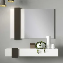 Design Flur Set in Weiß & Schwarz - Riguna (zweiteilig)^Wohnen Hot