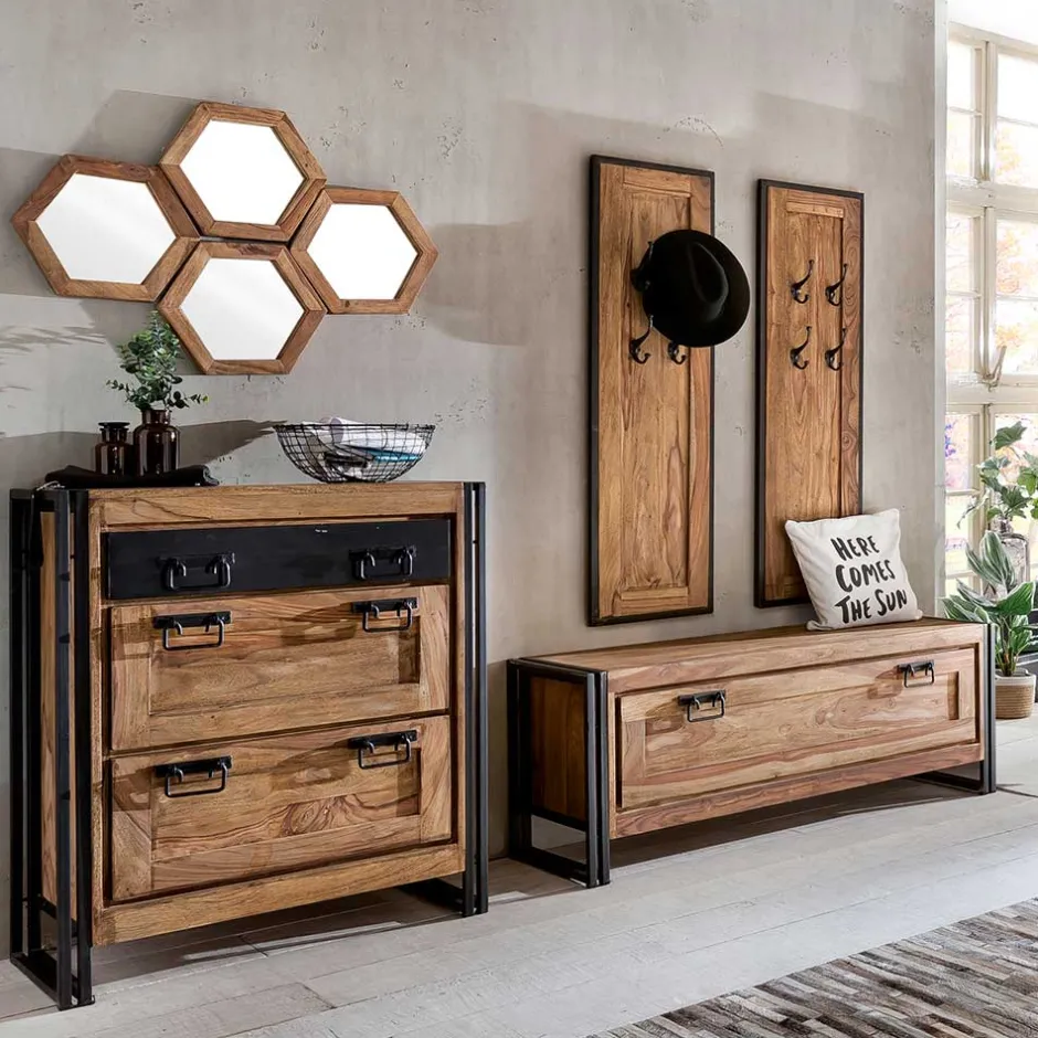 Wohnen Design Flurausstattung Industry Look - Mendoza (achtteilig)