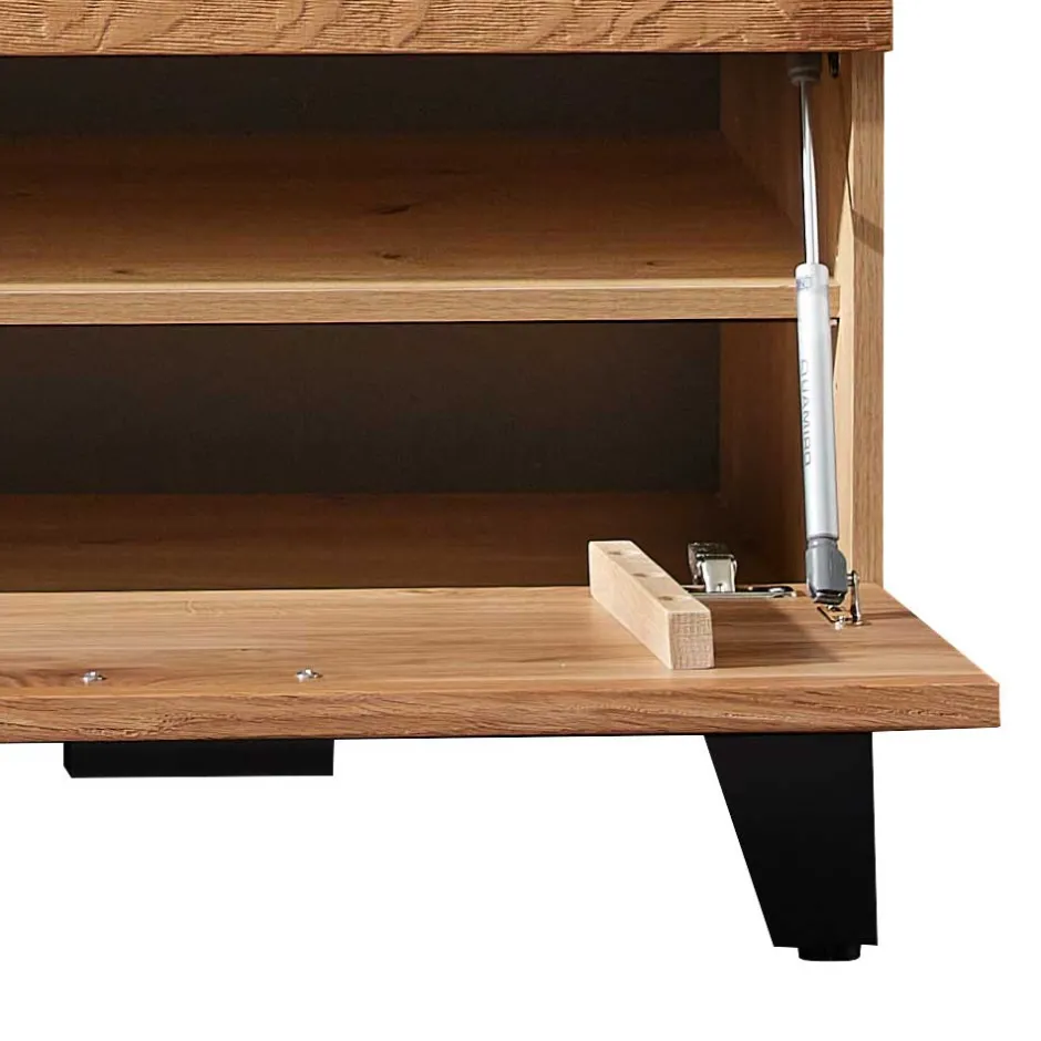 Design Flurbank aus Wildeiche in Natur & Grau - Elprisca^Wohnen Hot