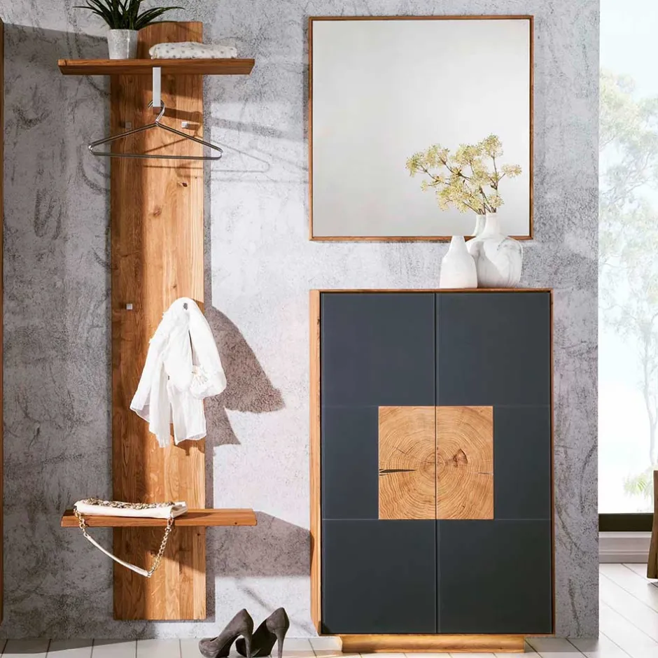 Wohnen Design Flureinrichtung in Wildeiche - Mandrey I (dreiteilig)