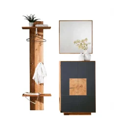 Wohnen Design Flureinrichtung in Wildeiche - Mandrey I (dreiteilig)