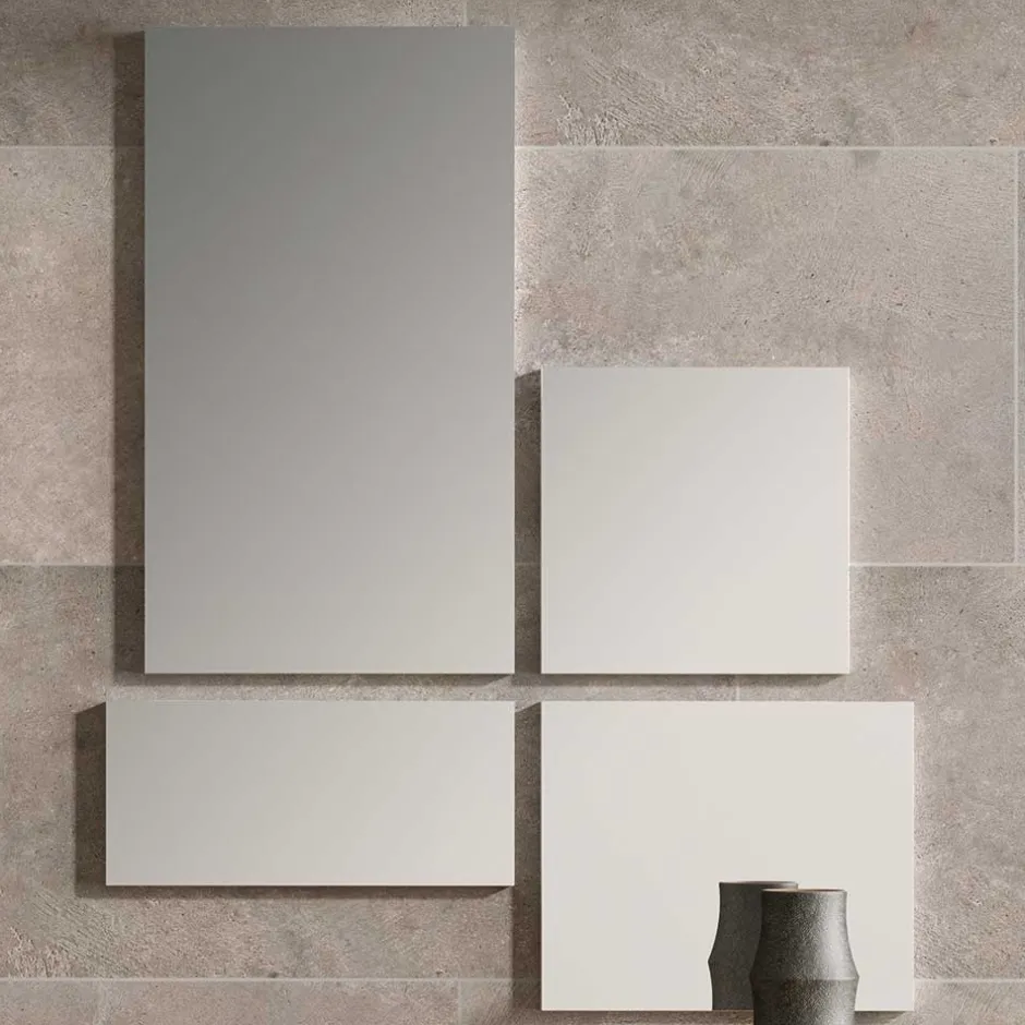 Wohnen Design Flurkommode & Spiegel Set - Gangizo (fünfteilig)