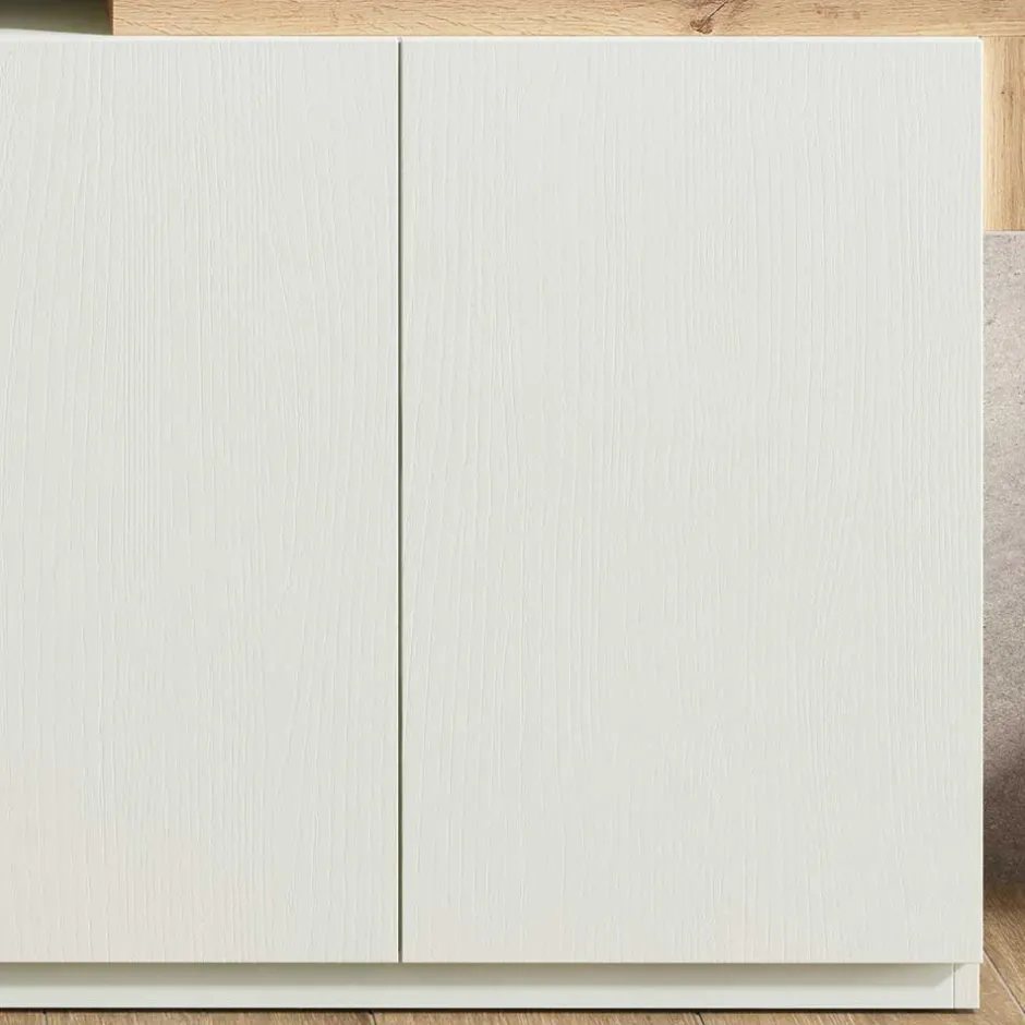 Wohnen Design Flurkommode & Spiegel Set - Gangizo (fünfteilig)