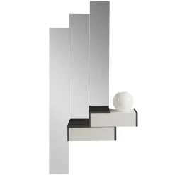 Design Flurmöbel in Weiß & Schwarz - Uwida (vierteilig)^Wohnen