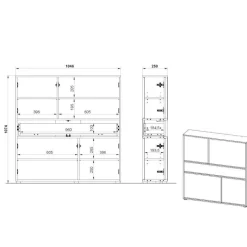 Wohnen Design Flurmöbel Kombination - Flemingo (dreiteilig)