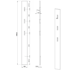 Wohnen Design Flurmöbel Kombination - Flemingo (dreiteilig)