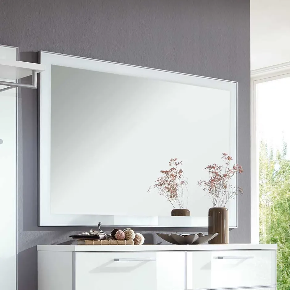 Wohnen Design Garderobenspiegel Zoricano in Weiß
