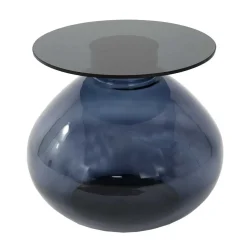 Design Glas Beistelltisch in Schwarz - Idian^Wohnen Discount