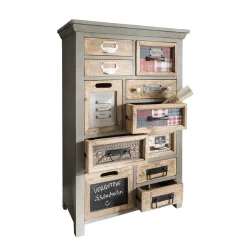 Design Highboard aus Recyclingholz mehrfarbig - Andrass^Wohnen Online