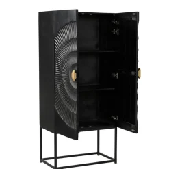 Design Highboard in Schwarz und Gold - Oglio^Wohnen Best