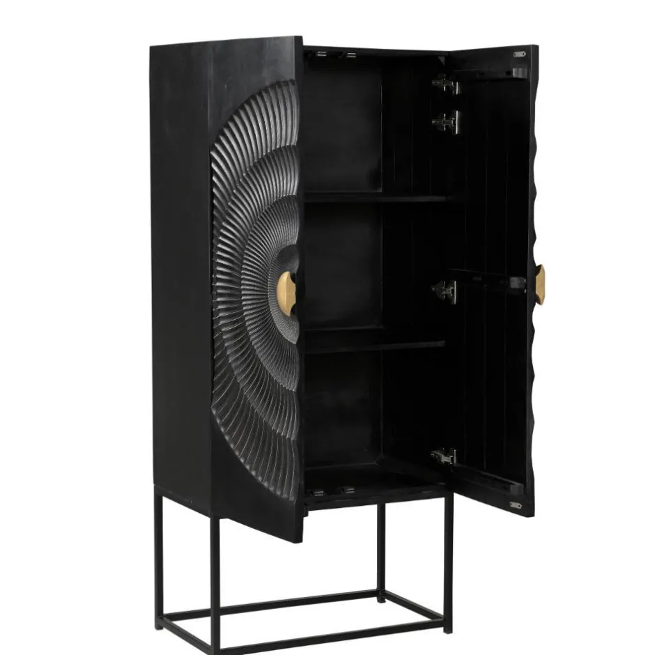 Design Highboard in Schwarz und Gold - Oglio^Wohnen Best