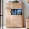Wohnen Design Highboard Vernella aus Eiche Bianco