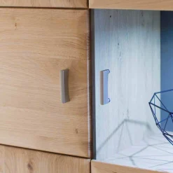 Wohnen Design Highboard Vernella aus Eiche Bianco