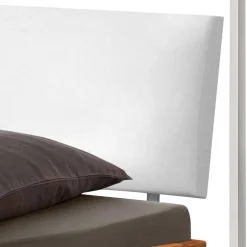 Wohnen Design Himmelbett in Eiche Natur & Weiß - Risa
