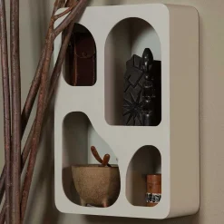 Wohnen Design Hängeregal in Hellgrau - Martinus