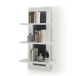 Wohnen Design Hängeregal in Weiß & Anthrazit - Hazime