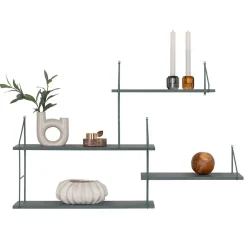 Wohnen Design Hängerregal mit vier Böden - Asiatino