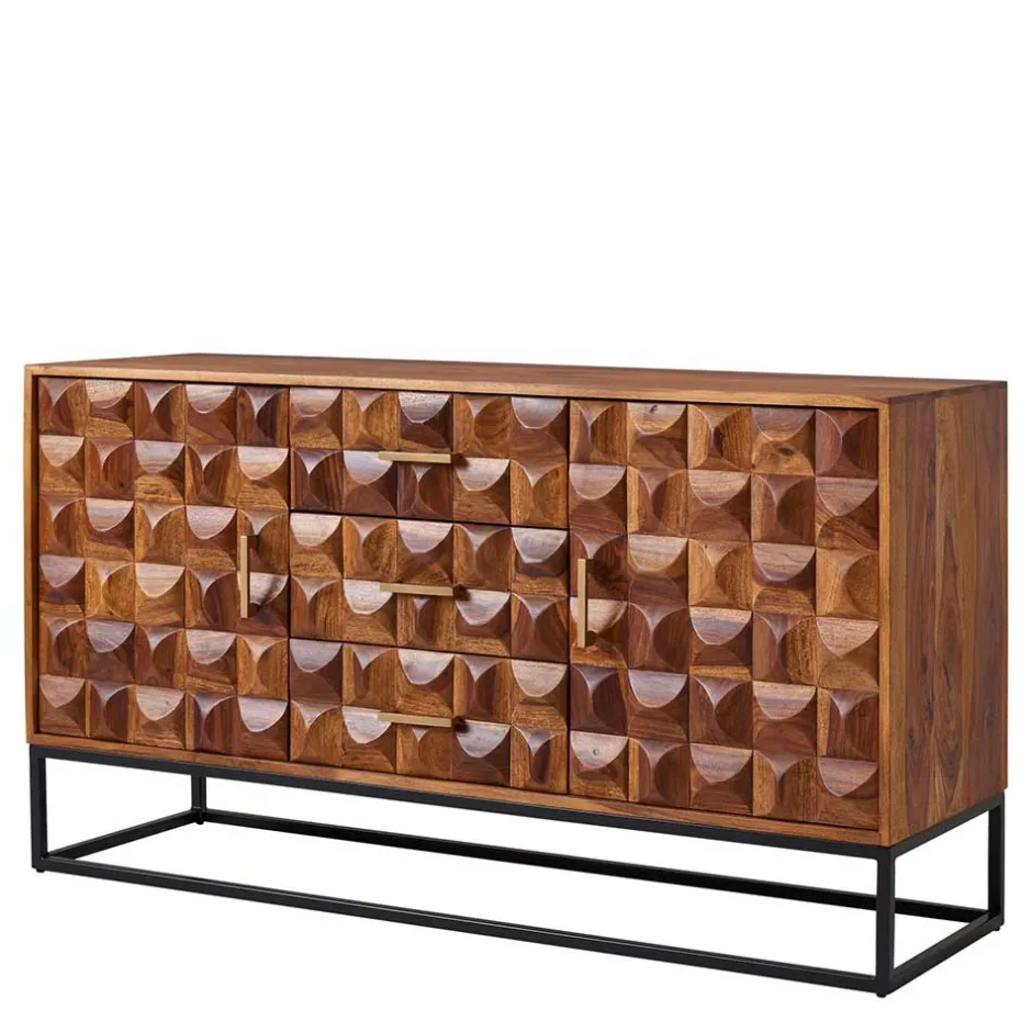 Design Holz Sideboard mit Bügelgestell - Rusty^Wohnen Online