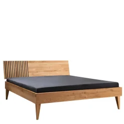 Wohnen Design Holzbett aus Wildeiche Massivholz - Manarola I