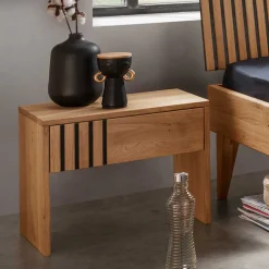 Wohnen Design Holzbett aus Wildeiche Massivholz - Manarola I