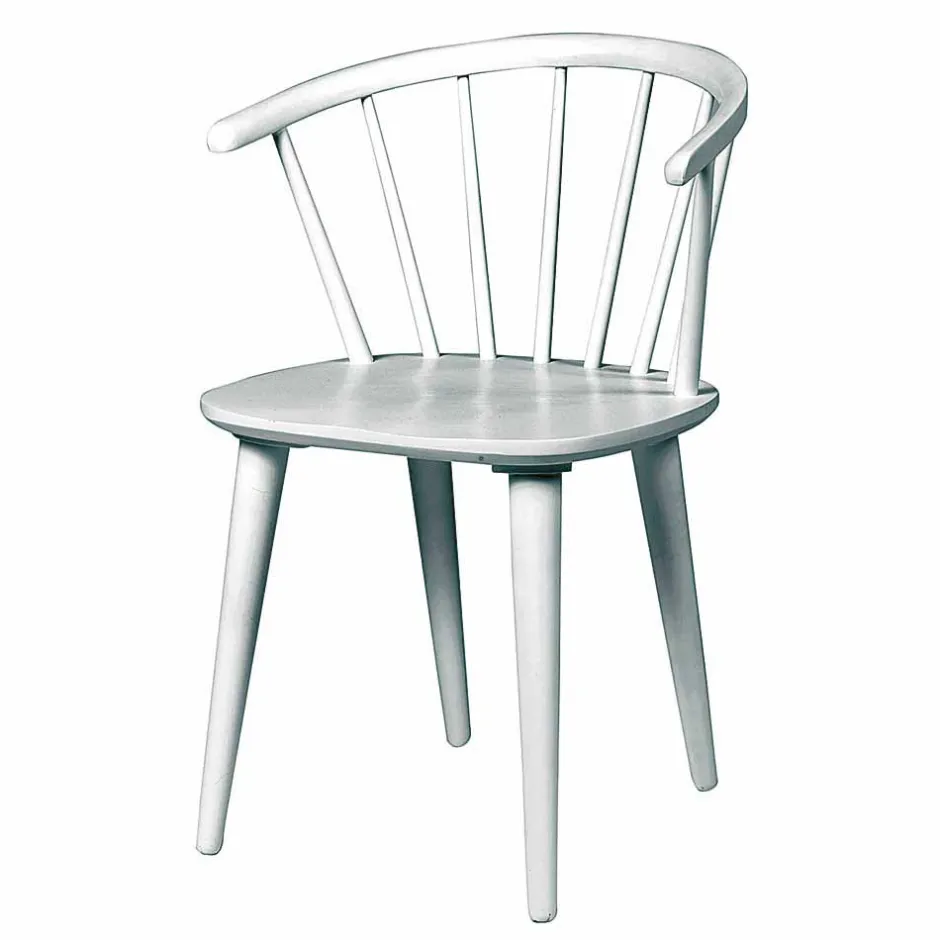 Wohnen Design Holz-Stuhl in Weiß - Cleveland (2er Set)