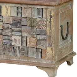 Wohnen Design Holztruhe mit flachem Deckel - Gregoriana