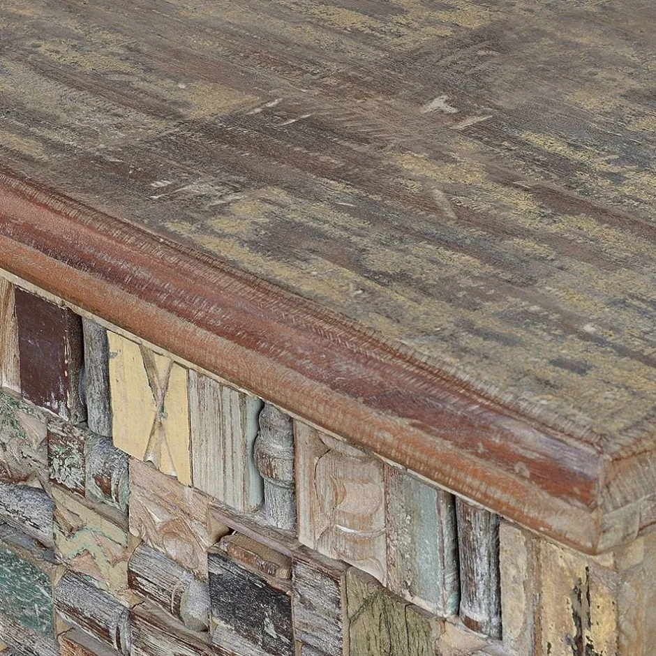 Wohnen Design Holztruhe mit flachem Deckel - Gregoriana