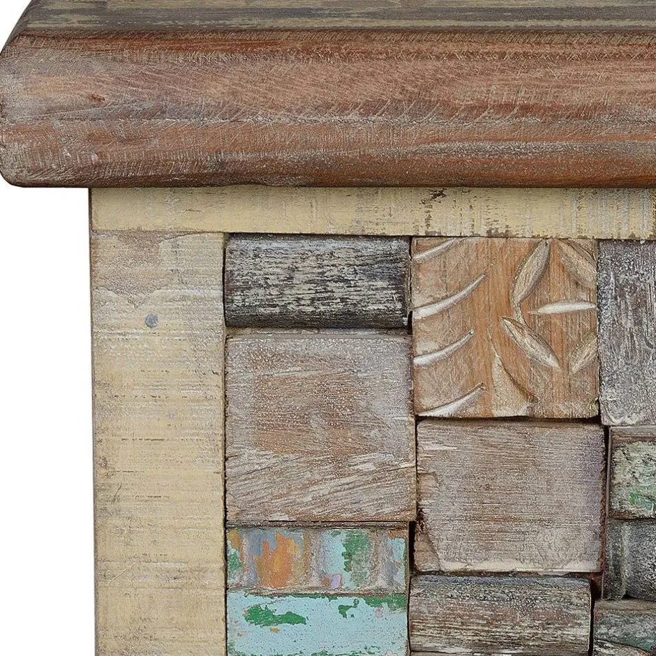 Wohnen Design Holztruhe mit flachem Deckel - Gregoriana