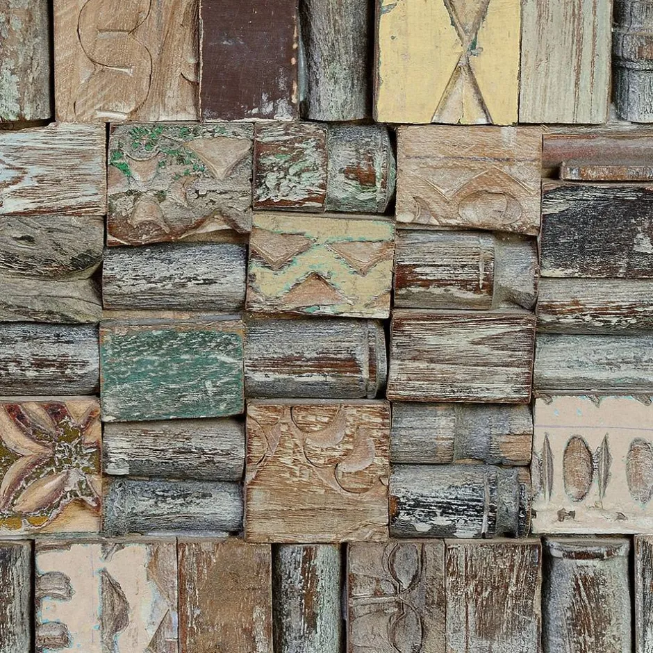 Wohnen Design Holztruhe mit flachem Deckel - Gregoriana