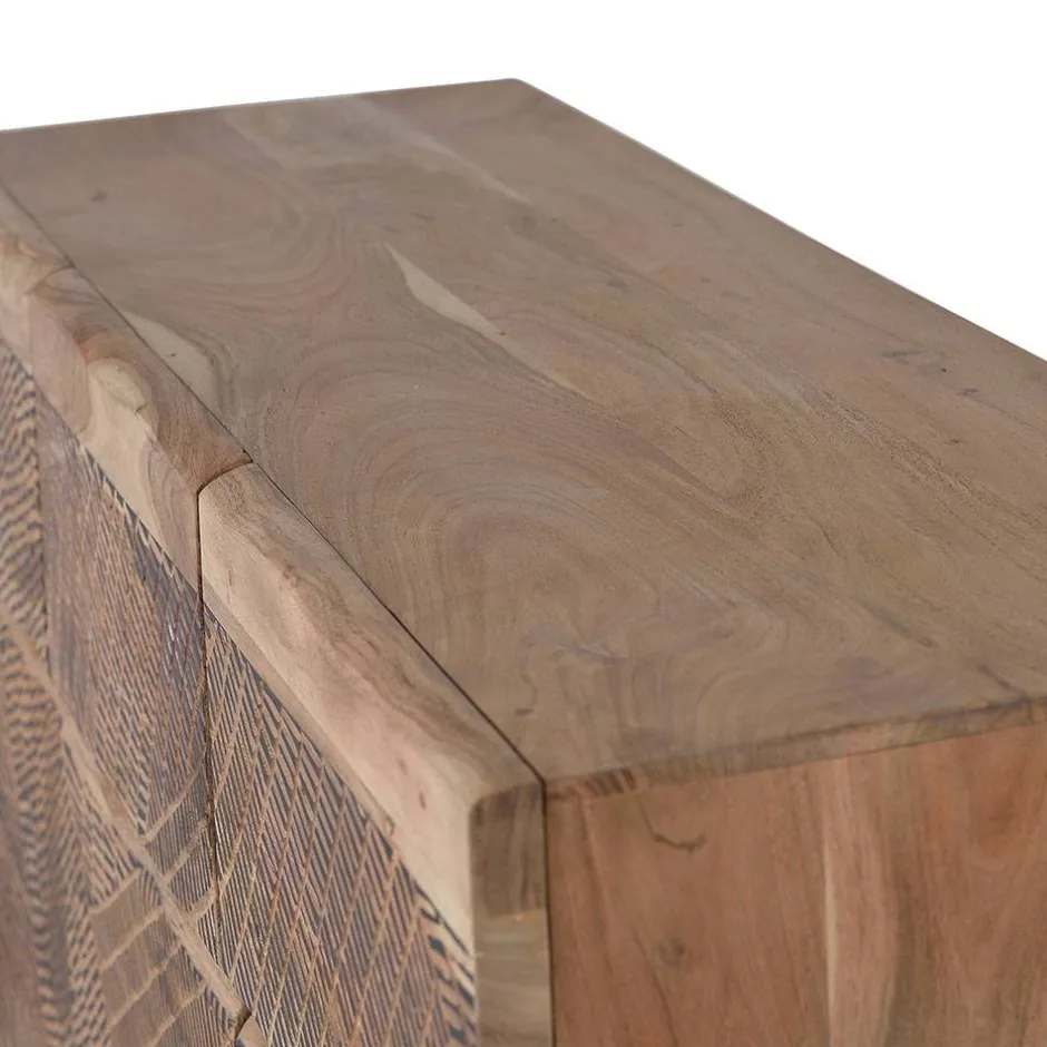 Wohnen Design Kombi-Kommode aus Massivholz - Merlan