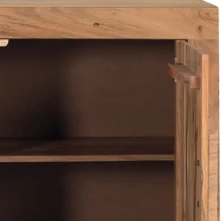 Wohnen Design Kommode in Natur und Schwarz - Lugano