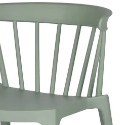 Wohnen Design Kunststoff Stuhl in Hellgrün - Dave (2er Set)