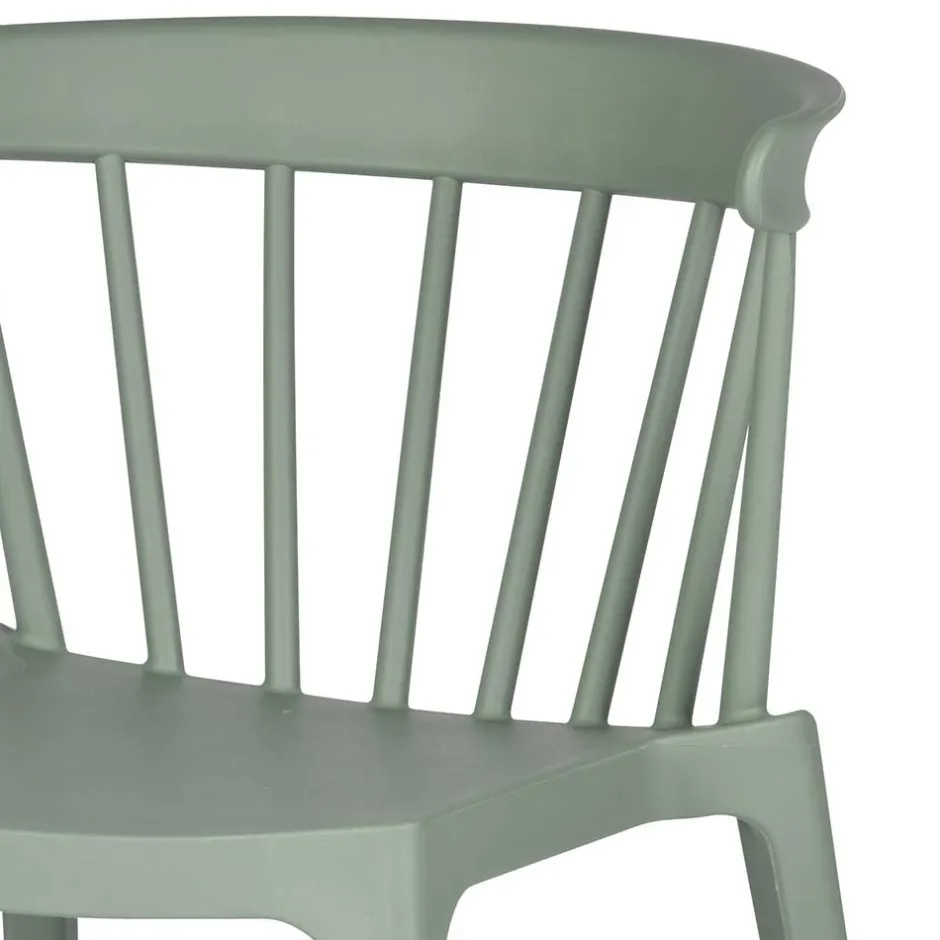 Wohnen Design Kunststoff Stuhl in Hellgrün - Dave (2er Set)