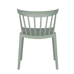 Wohnen Design Kunststoff Stuhl in Hellgrün - Dave (2er Set)