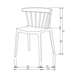 Wohnen Design Kunststoff Stuhl in Hellgrün - Dave (2er Set)