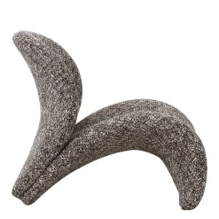 Wohnen Design Loungesessel in Dunkelbraun meliert - Sacalobra