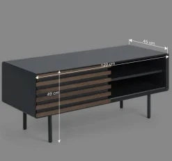 Design Lowboard für Fernseher Trupea in Dunkelgrau^Wohnen New