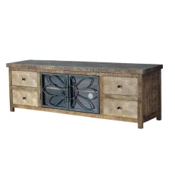 Design Lowboard mit Glas Metalltüren - Everton^Wohnen New